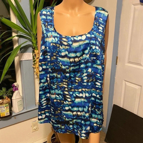 Fashion Bug Lightweight Comfortable Sleeveless Top Women Plus Size 1X - Picture 1 of 6